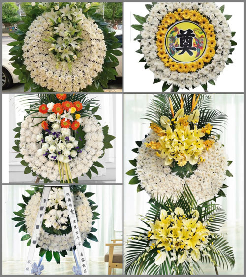 山东菏泽牡丹区黄堽镇牛庄村花圈速递